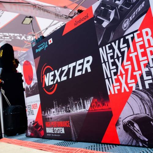 NEXZTER ร่วมออกบูธจัดแสดงสินค้าผลิตภัณฑ์เบรกในอีเว้นท์แข่งขัน “D1 GRAND PRIX THAILAND 2024”